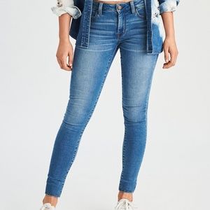 American Eagle high rise jetting crop